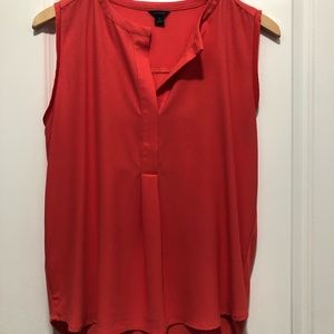 Ann Taylor coral sleeveless shell